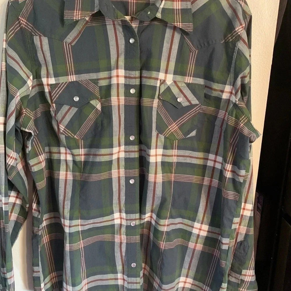 Women’s Wrangler retro pearl snap shirt size XL - Picture 2 of 10